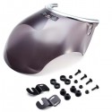 Universal Motorcycle Wind Shield Windscreedn Round Lights Street Bike Glass