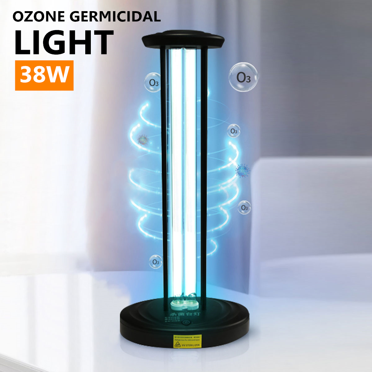 38W Ozone Sterilization Light Ultraviolet UV Germicidal Lamp 220V for ...