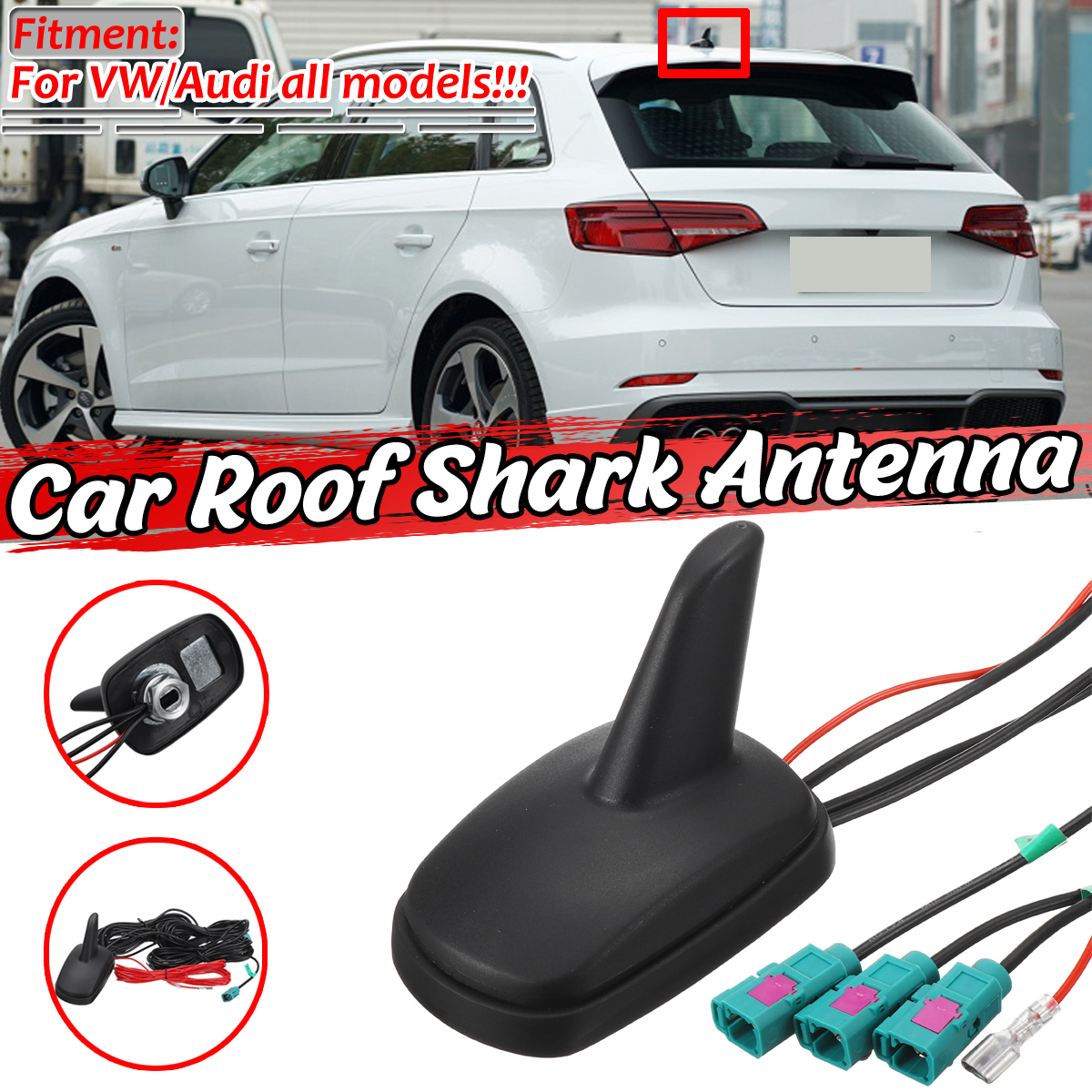 Car-Modified-Antenna-DABDAB-GPS-AM-FM-Universal-For-VolkswagenAudi-1685708