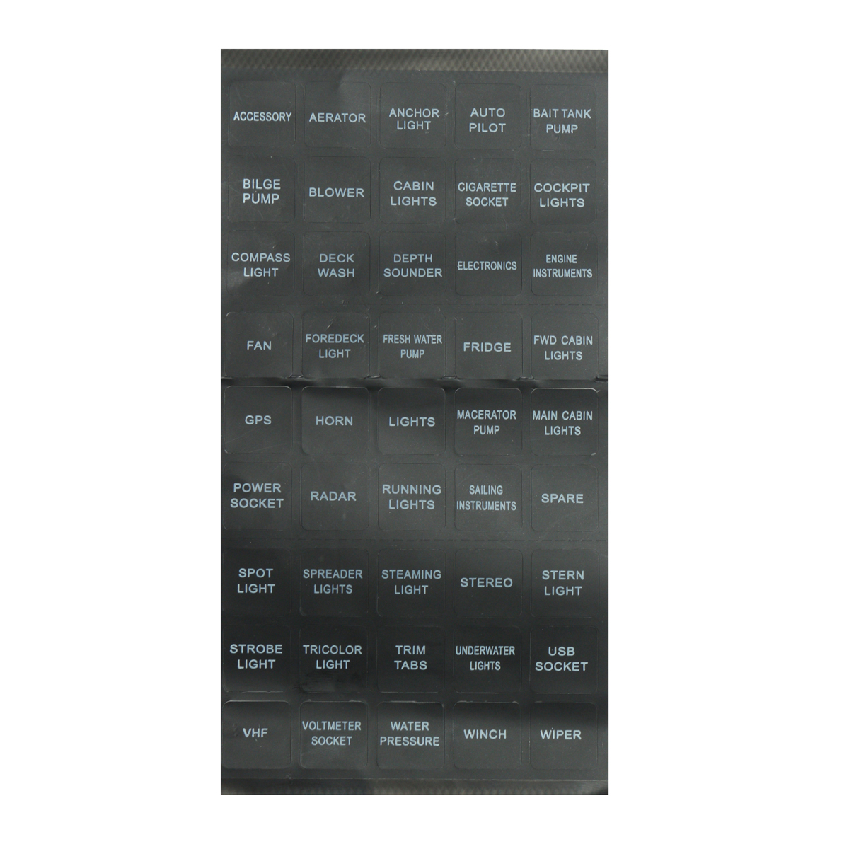 6-Gang-LED-Rocker-Switch-Panel-Volt-Meterr-Dual-Usb-Power-Charger-Marine-Boat-RV-1135166