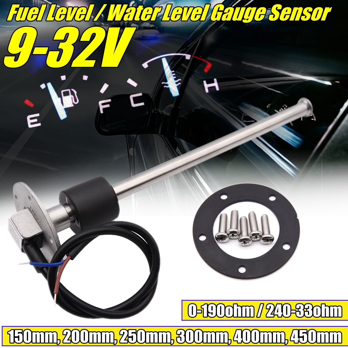 9-32V-Fuel-Level-Meter-Gauge-Water-Level-Gauge-Sensor-Sender-Unit-0-190-ohm-240-33-ohm-For-Yacht-Boa-1784026