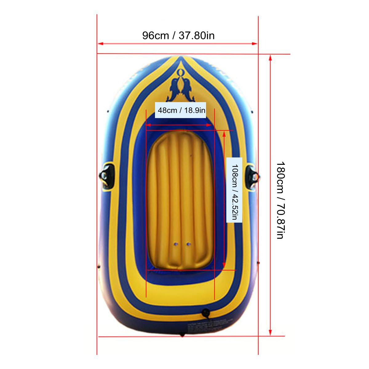 2-Person-Inflatable-Oared-Fishing-Boat-Kayak-River-Lake-Raft-Paddles-18096cm-1713396
