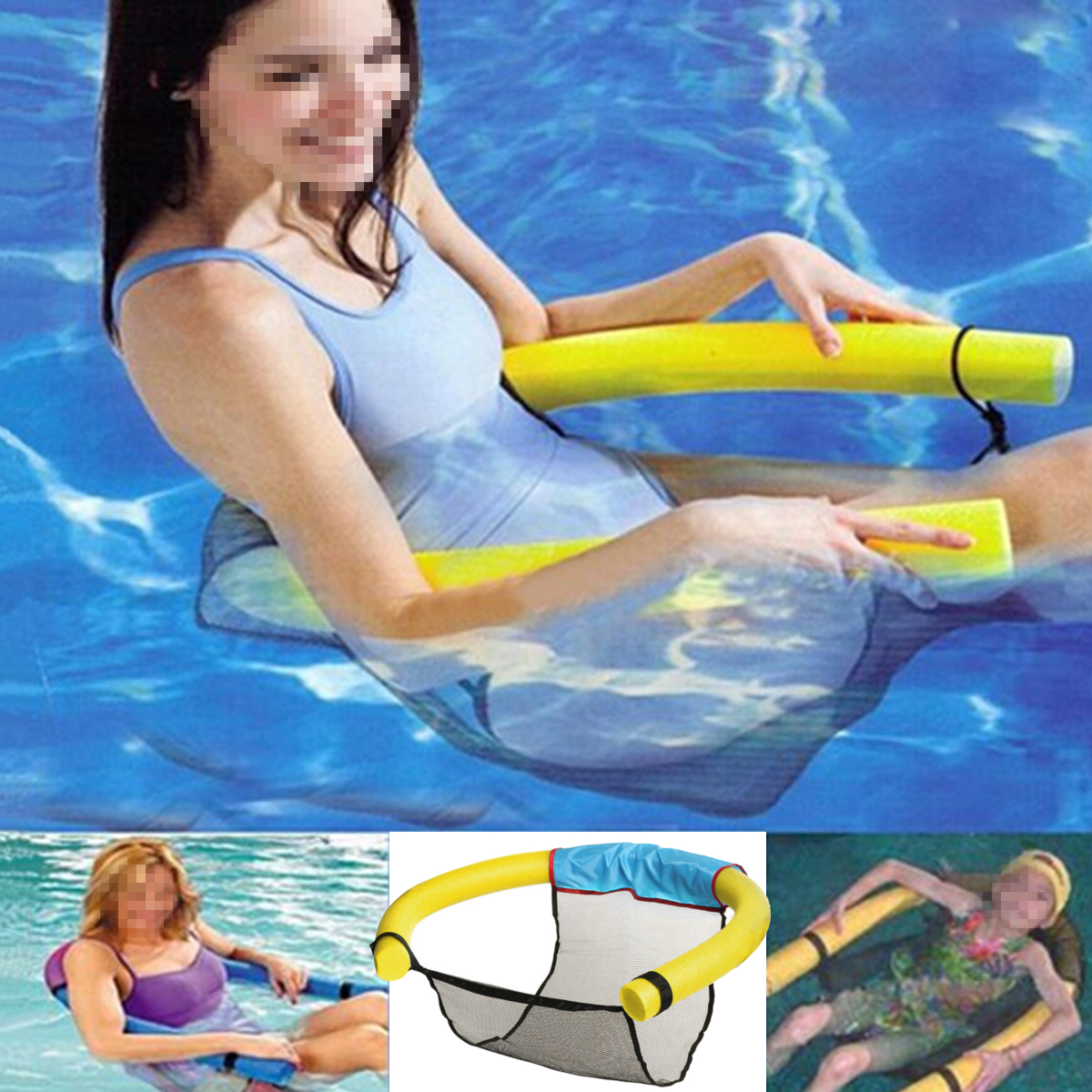 Swimming-Floating-Chair-Noodle-Net-Adult-Kids-Pool-Water-Float-Bed-Mesh-SeatNet-1819641