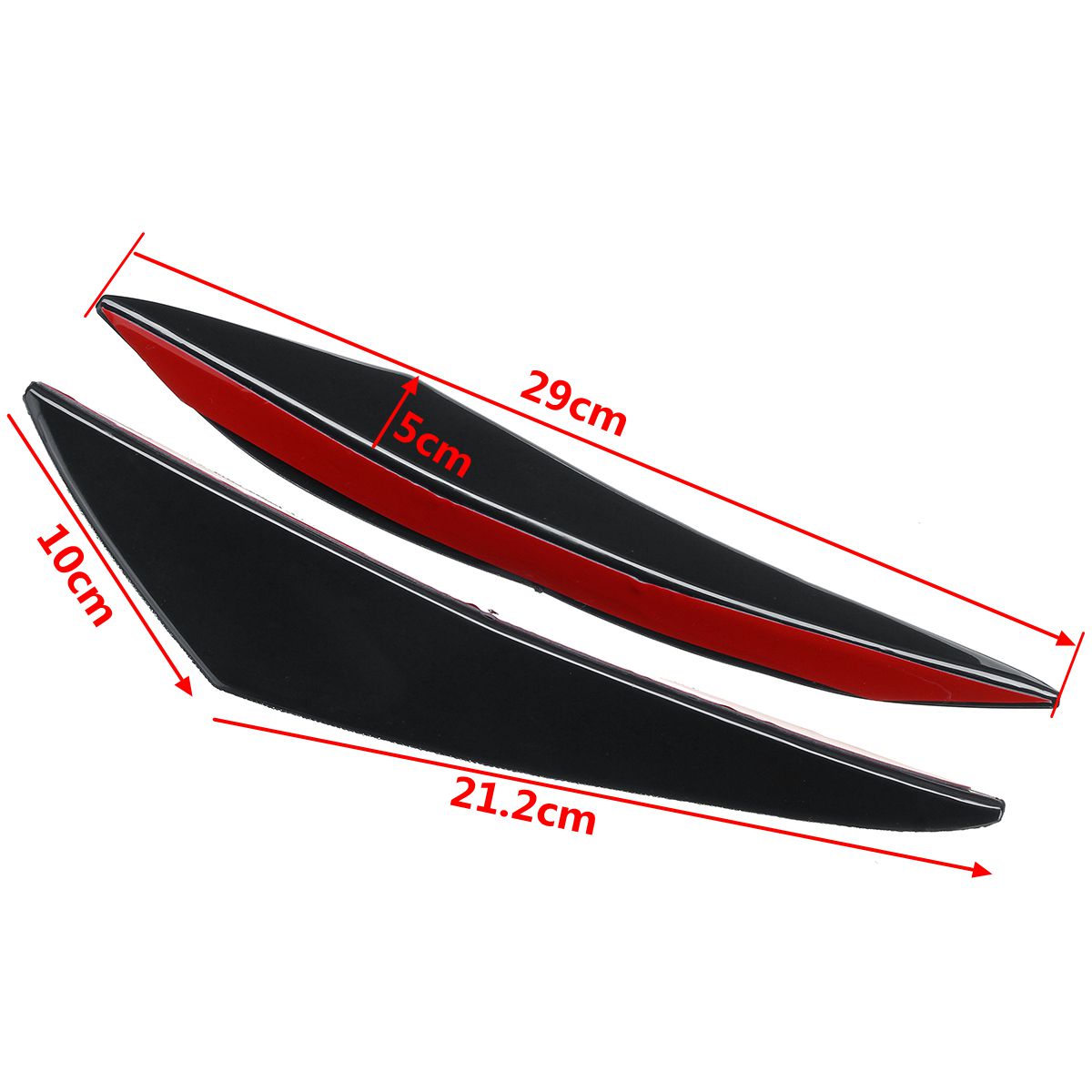 29cm-1142-Universal-Flexible-Car-Front-Bumper-Anti-rub-Protector-Strips-SUV-1818962