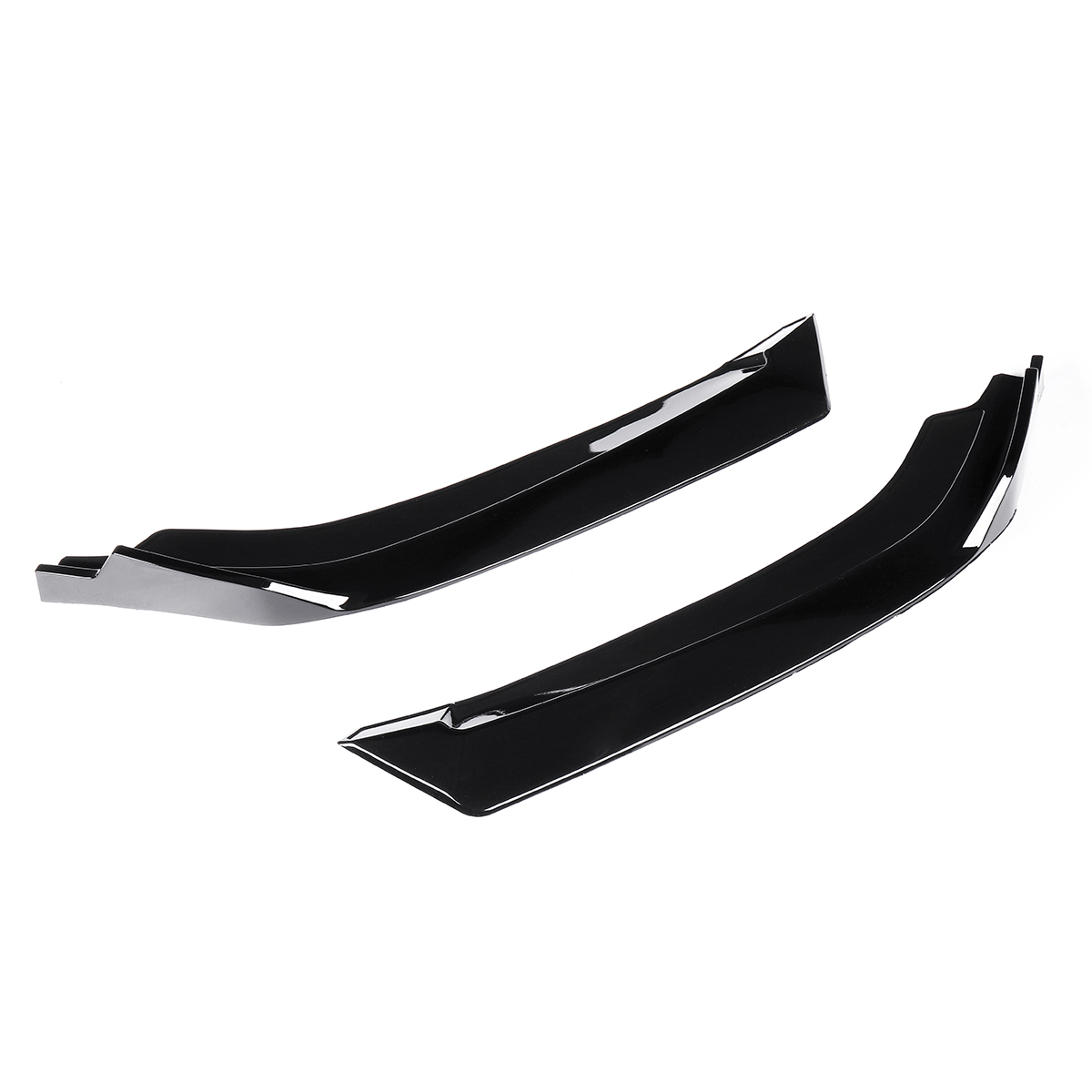 2-PCS-Front-Bumper-Lip-Wrap-Angle-Splitters-Spoiler-Wing-Canard-Diffuser-Glossy-Black-Anti-Scratch-F-1788255