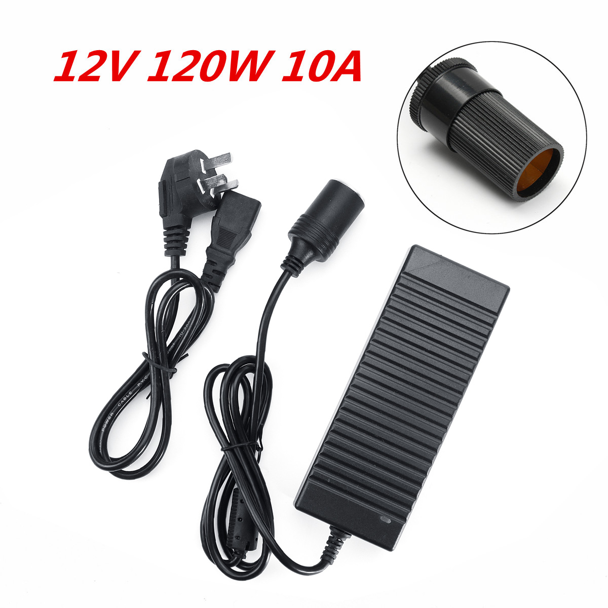 12V 120W AC to DC Power Adapter Converter Car Charge Socket Charger for ...