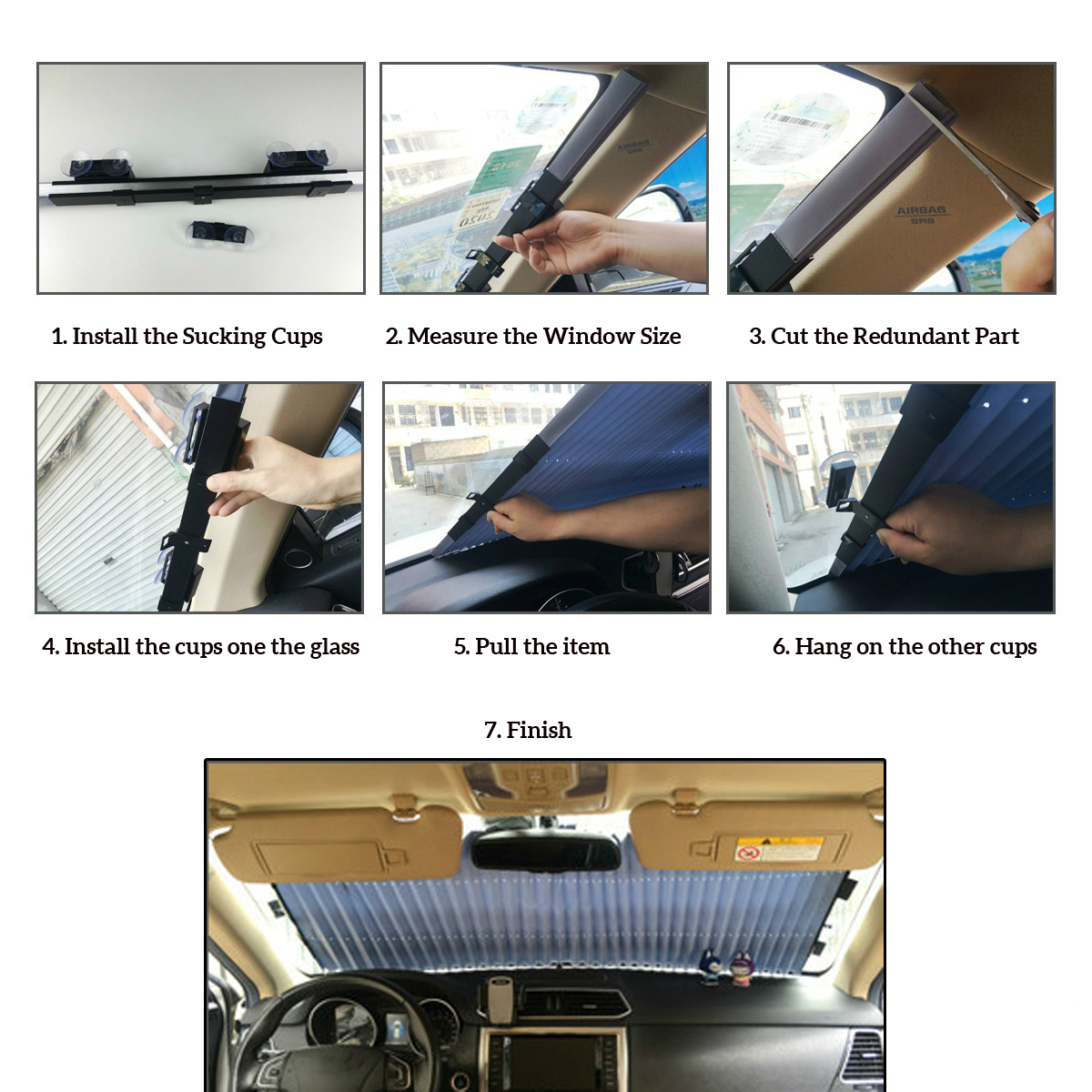 Car-Front-Windshield-Visor-Retractable-Curtain-Sun-Shade-UV-Protection-1664992