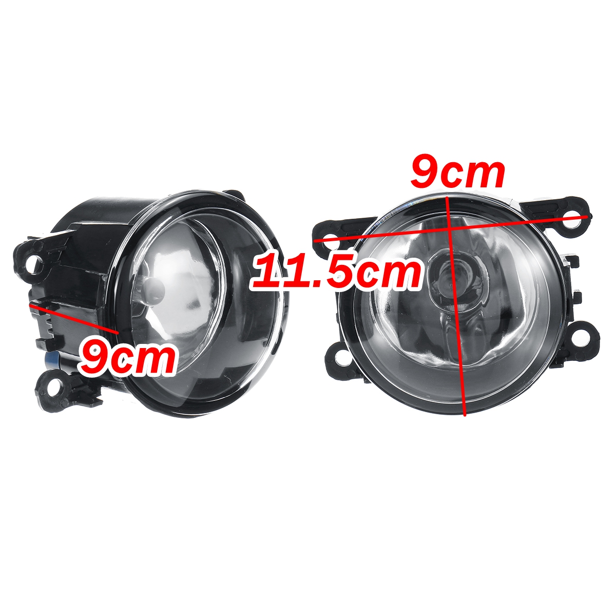 Car Front Bumper Fog Lights with H11 Halogen Lamps Pair for Dacia ...