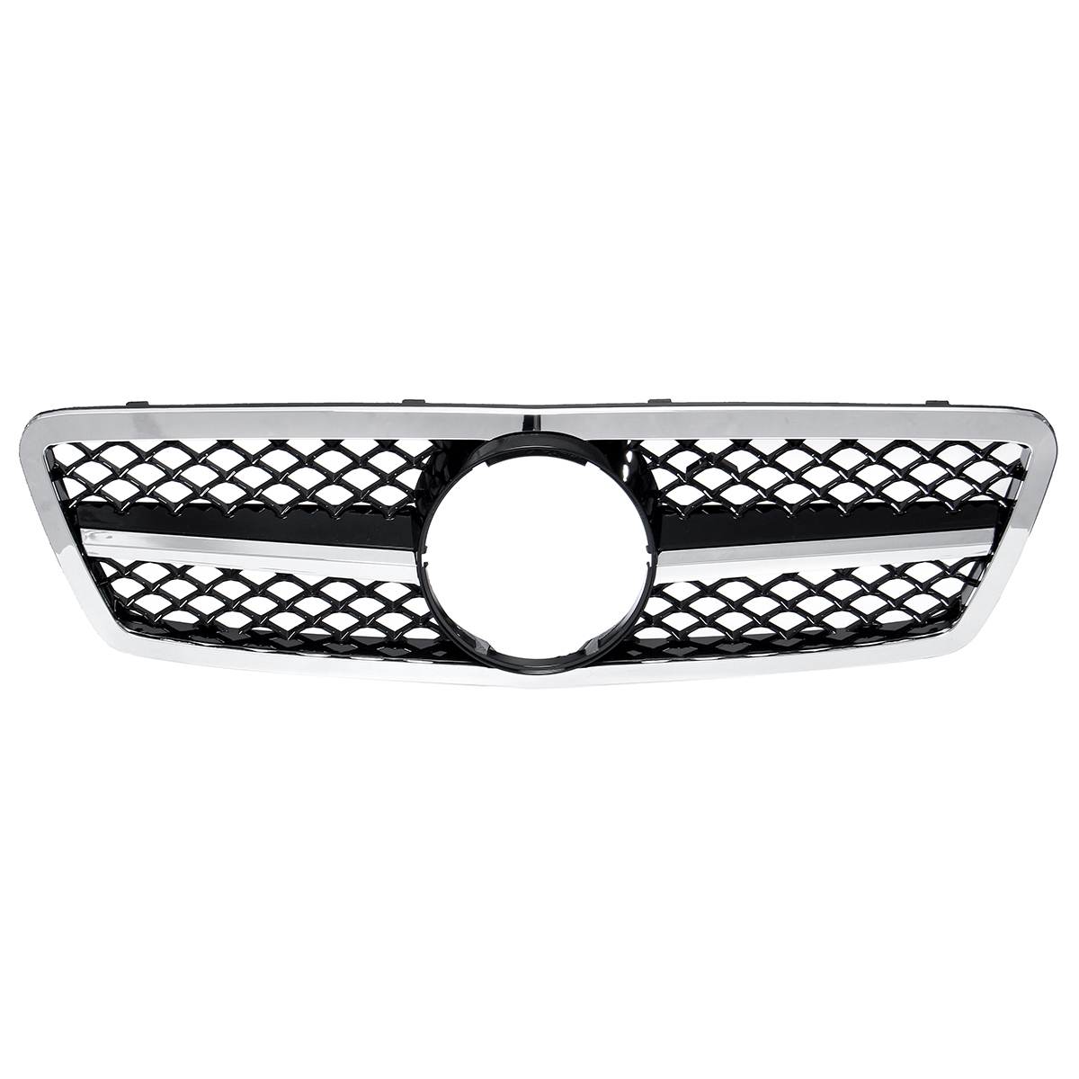 Chrome-Silver-Front-Grille-Grill-AMG-Style-For-Mercedes-Benz-C-Class-W203-S203-C280-C320-C240-C200-2-1727184
