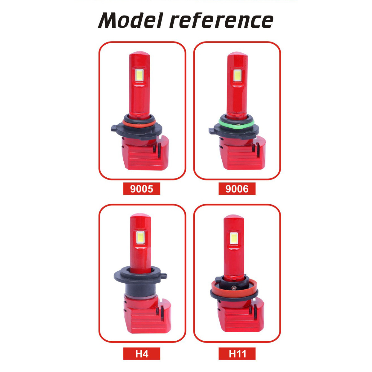 9005-9006-H7-H11-Car-LED-headlight-Bulb-Fog-Light-72W-5740LM-Waterproof-RED-1780018