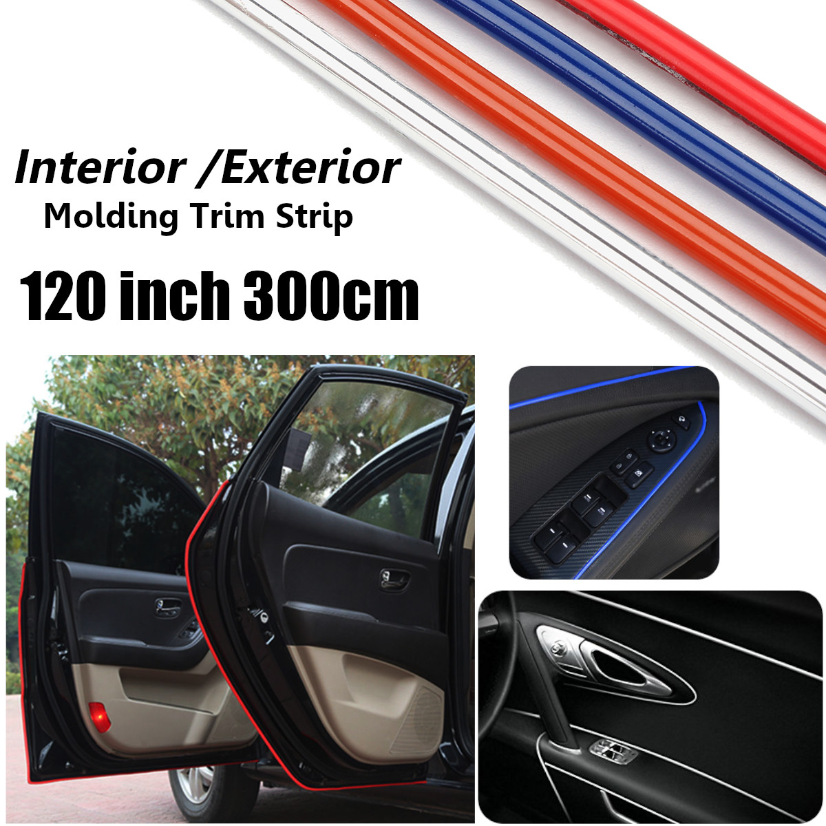 120-Inch-Universal-Car-Moulding-Trim-Strip-Interior-Exterior-With-3M-Tape-87221