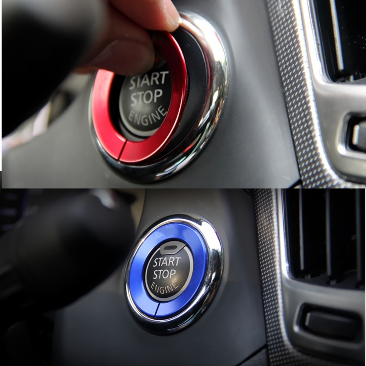 Engine-Start-Stop-Push-Button-Knob-Decorative-Ring-Trim-For-Infiniti-Q50-QX60-1672191