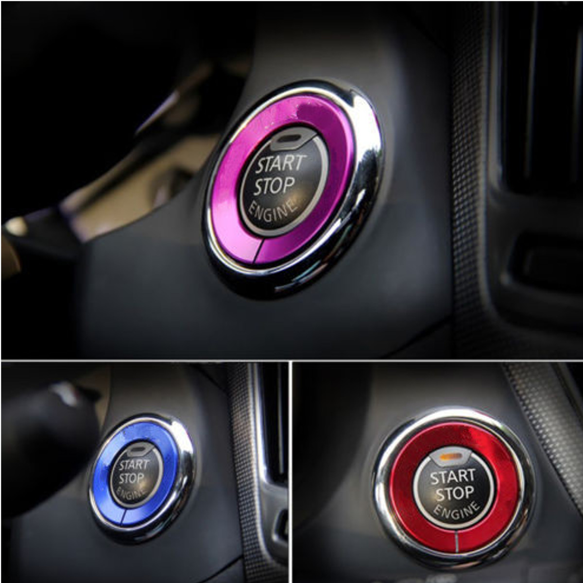 Engine-Start-Stop-Push-Button-Knob-Decorative-Ring-Trim-For-Infiniti-Q50-QX60-1672191