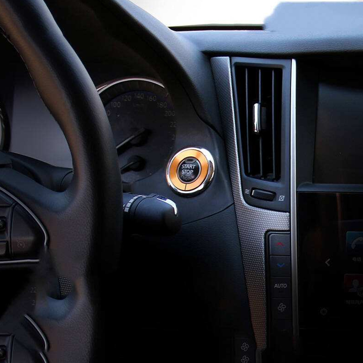 Engine-Start-Stop-Push-Button-Knob-Decorative-Ring-Trim-For-Infiniti-Q50-QX60-1672191