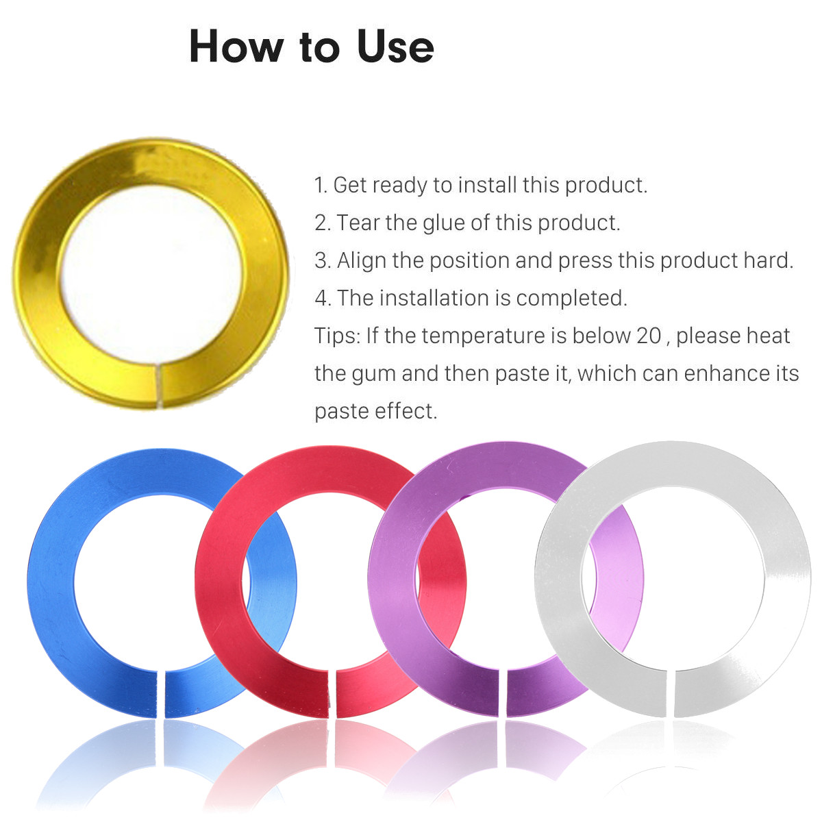 Engine-Start-Stop-Push-Button-Knob-Decorative-Ring-Trim-For-Infiniti-Q50-QX60-1672191