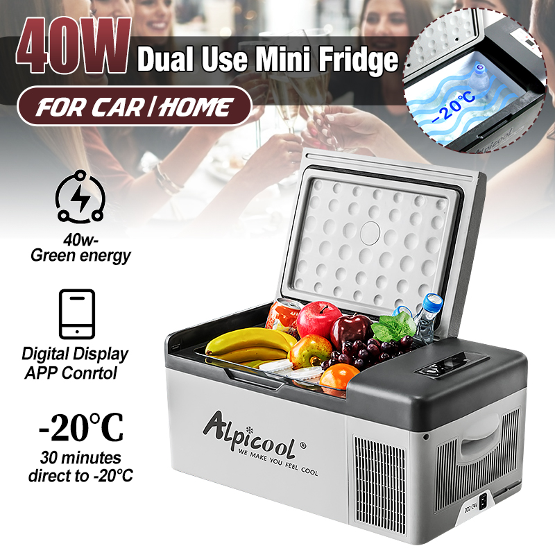 ALPICOOL C20 20L Car Refrigerator Home Freezer with Digital Display APP