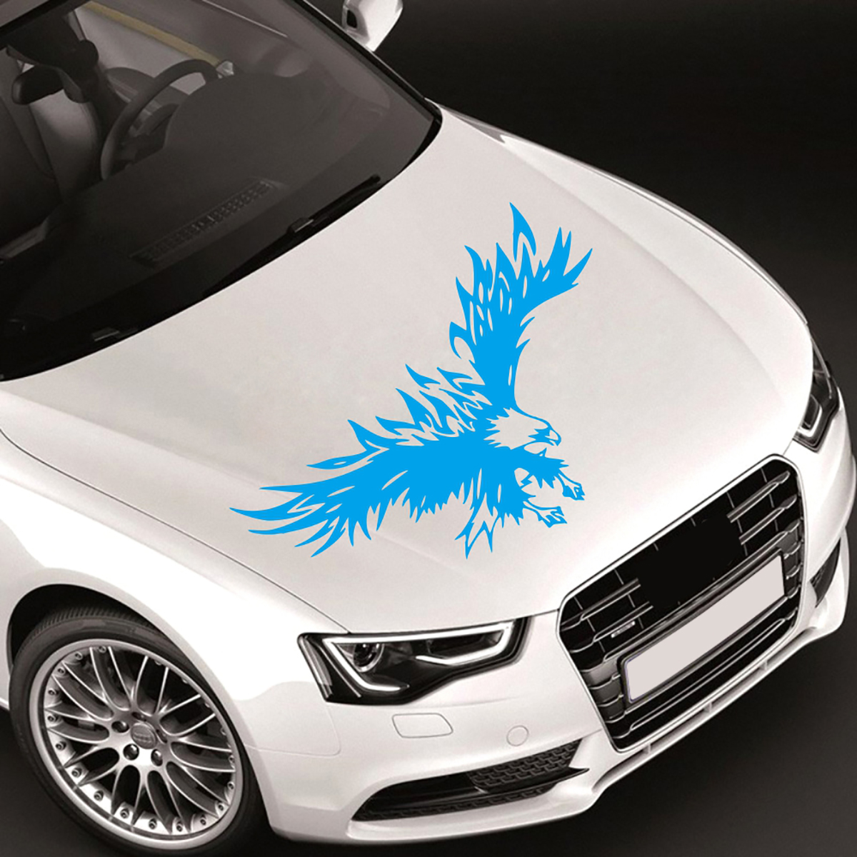 33x50cm Universal Car Stickers Body Hood Vinyl Eagle Engine Cover Decal ...