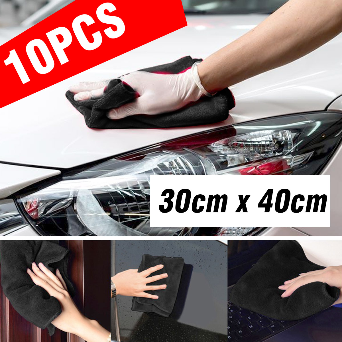30cmx40cm-Microfibers-Towel-Car-Detailing-Cleaning-Soft-Cloths-Home-Window-Glass-1655109