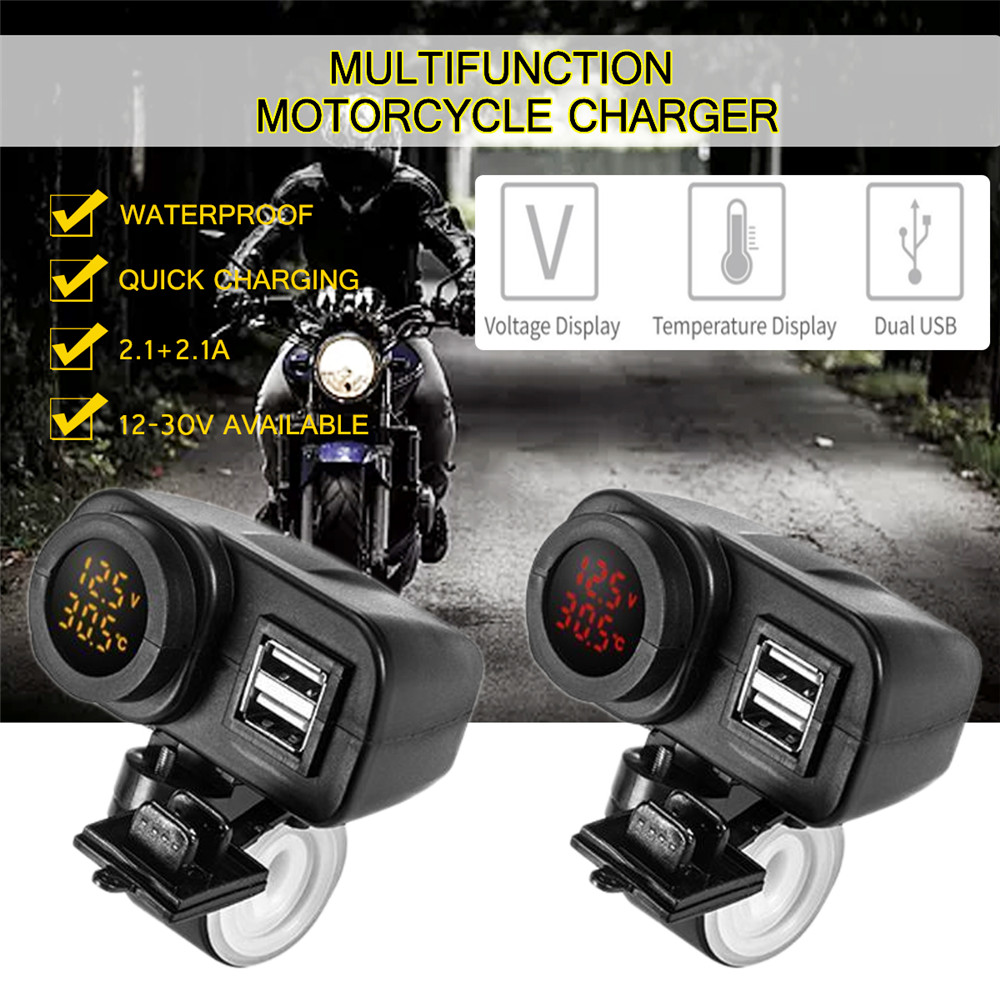 21A-LED-12V-Multifunctional-Waterproof-Motorcycle-USB-ChargerDigital-VoltmeterThermometer-1413017