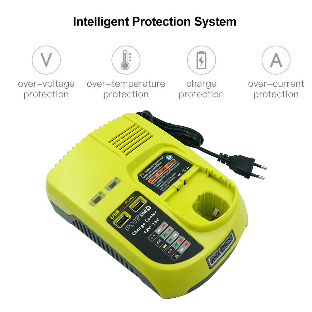 P117-Rechargeable-Battery-Charger-AC100-260V-Li-ion-Nicd-Nimh-For-Ryobi-Battery-P103-P105-P107-P118--1800409
