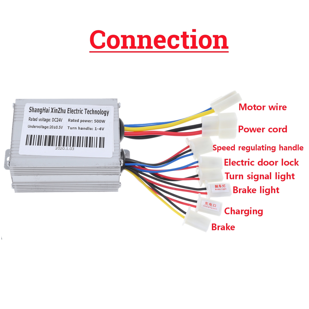 24v36v48v 500w Motor Brushed Speed Controller For Electric Scooter Bike Vehicle 6213