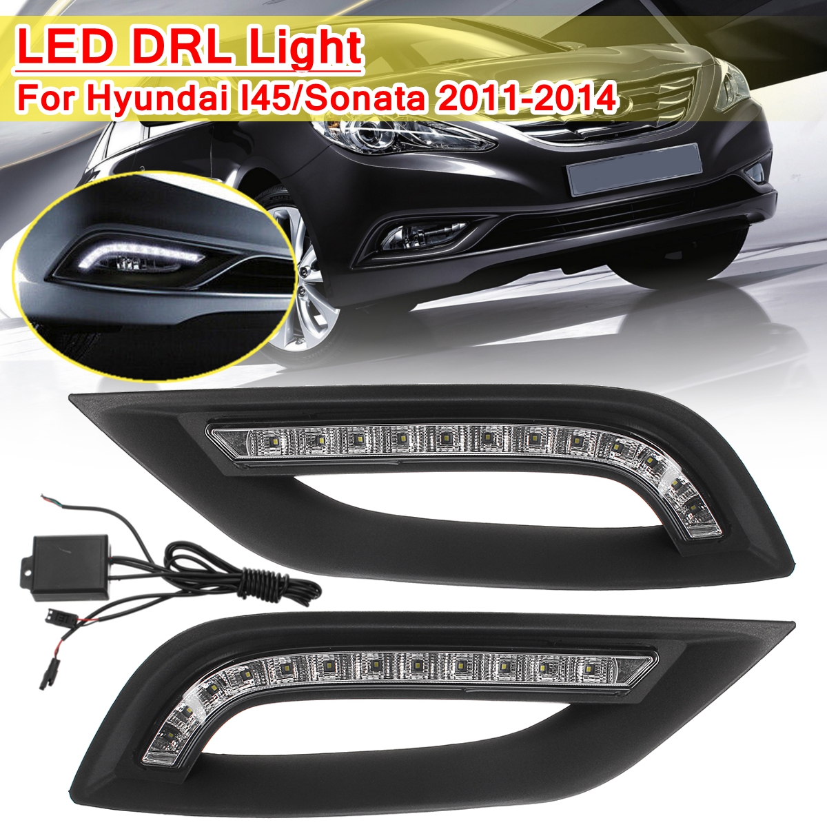 LED-DRL-Daytime-Running-Lights-Driving-Fog-Lamp-with-Controller-Wiring-Pair-for-Hyundai-I45Sonata-20-1464268