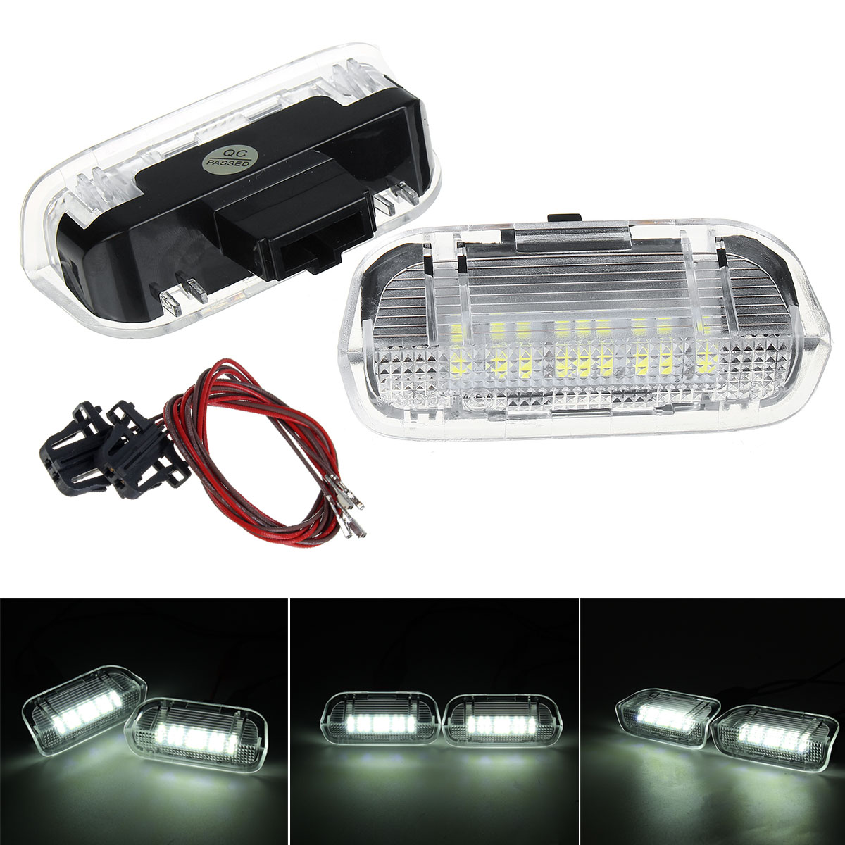 Car Door Warning Welcome Courtesy Light LED Lamp For VW Golf 5 6 7 Gti ...