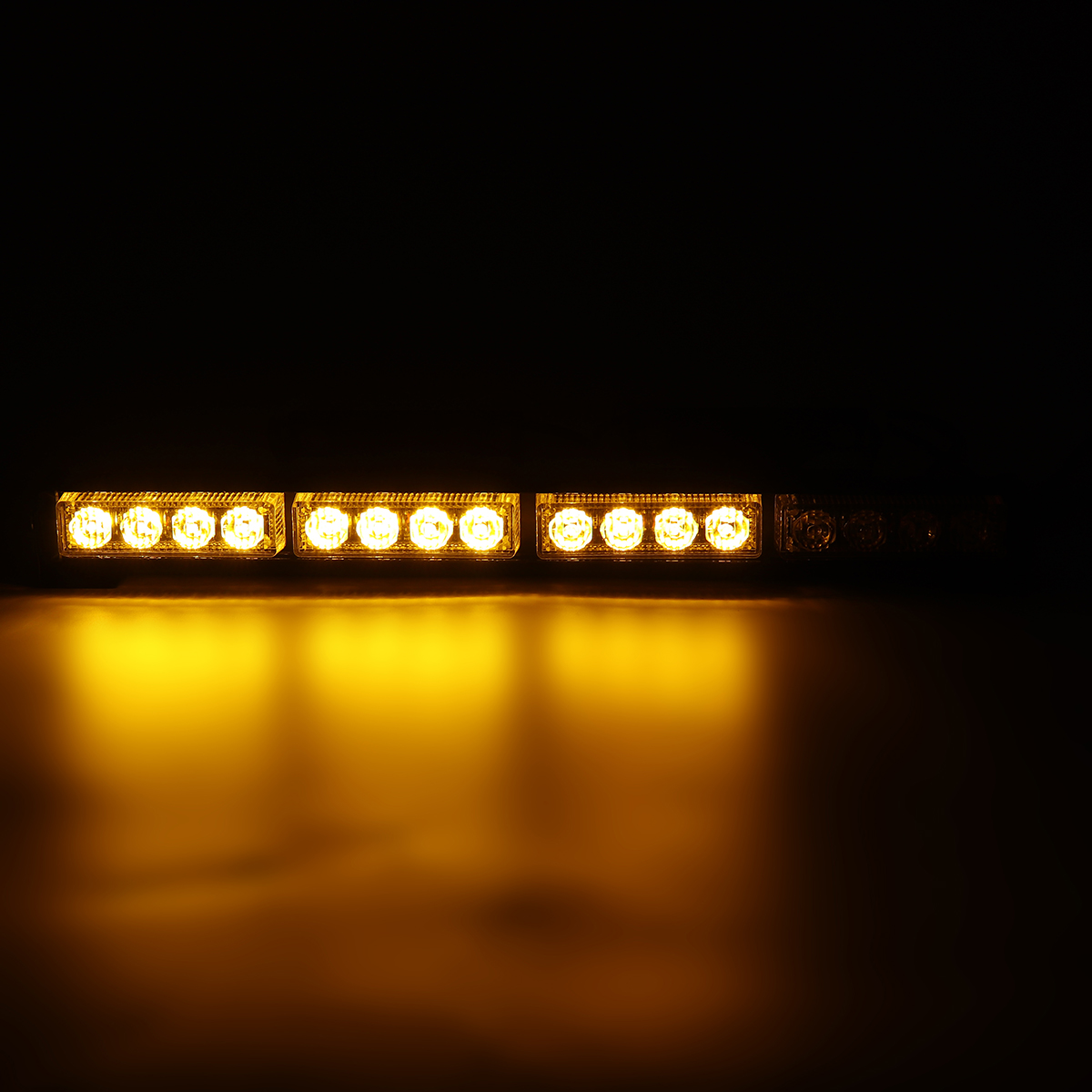 18quot-16-Amber-LED-Car-Roof-Windshield-Emergency-Hazard-Warning-Flash-Strobe-Lights-1671465