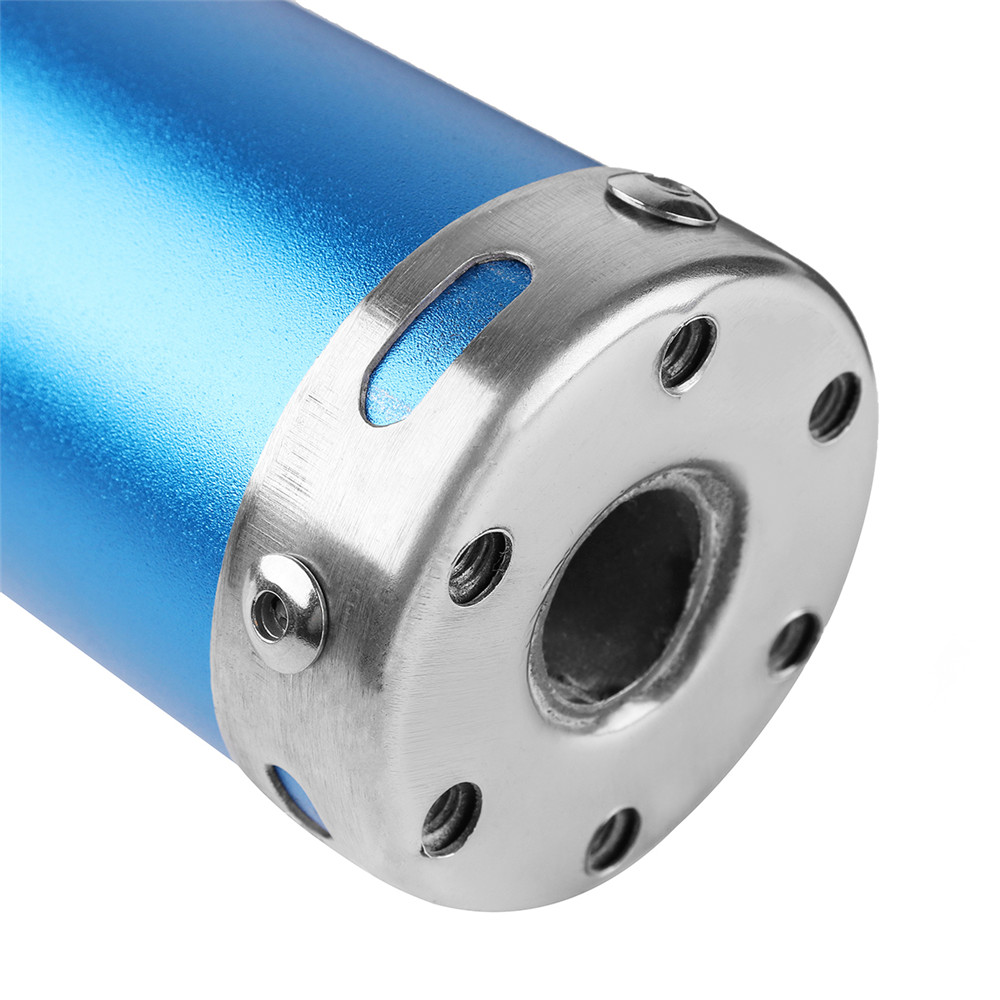 280MM-Motorcycle-Racing-Blue-Red-Exhaust-Muffler-Pipe-Silencer-2-Stroke-1327157