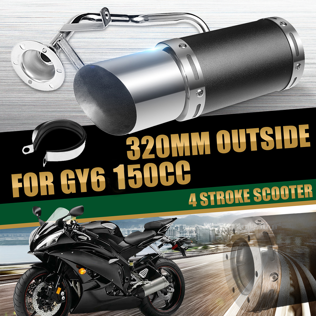 50mm2in-Motorcycle-Exhaust-System-Stainless-Steel-Short-Carbon-Fiber-For-GY6-49cc-50cc-125cc-150cc-2-1123720