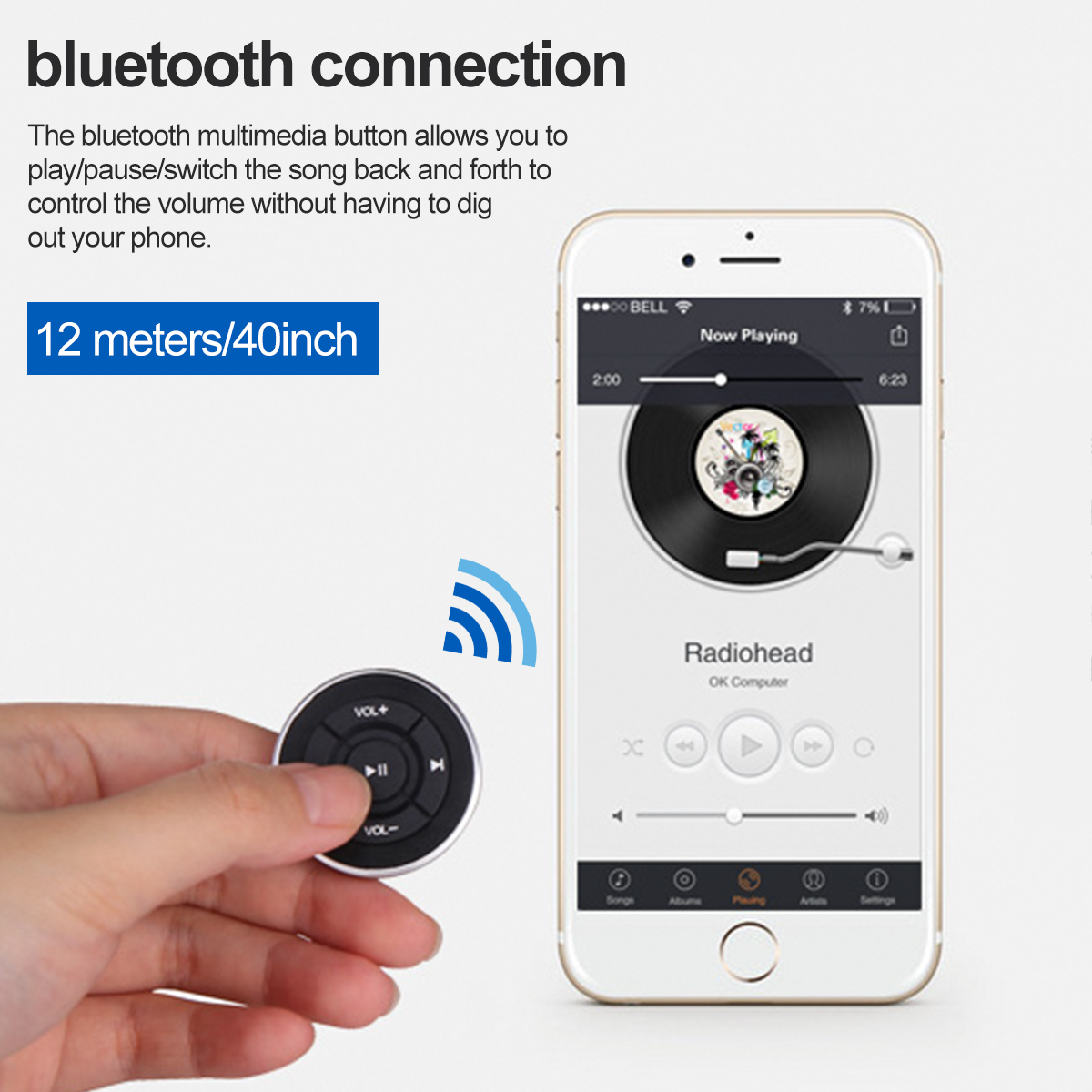 Wireless-bluetooth-40-Multimedia-Button-Remote-Controller--For-AndroidFor-iOS-1773971
