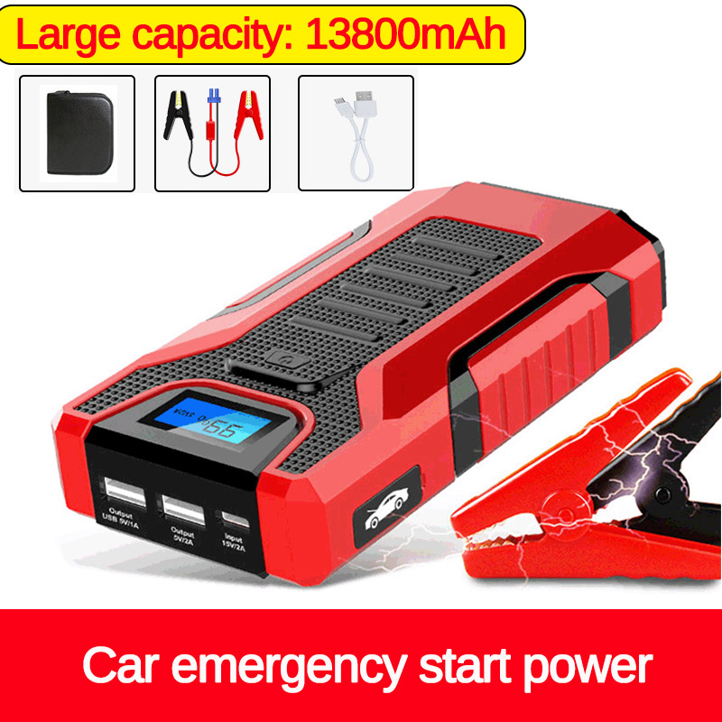 13800mAh Portable 12V 300A Car Jump Starter Charger Battery Emergency ...