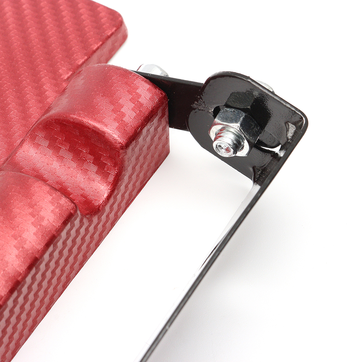 Carbon-Fiber-Style-Front-Bumper-License-Plate-Frame-Adjustable-Mount-Bracket-1812914