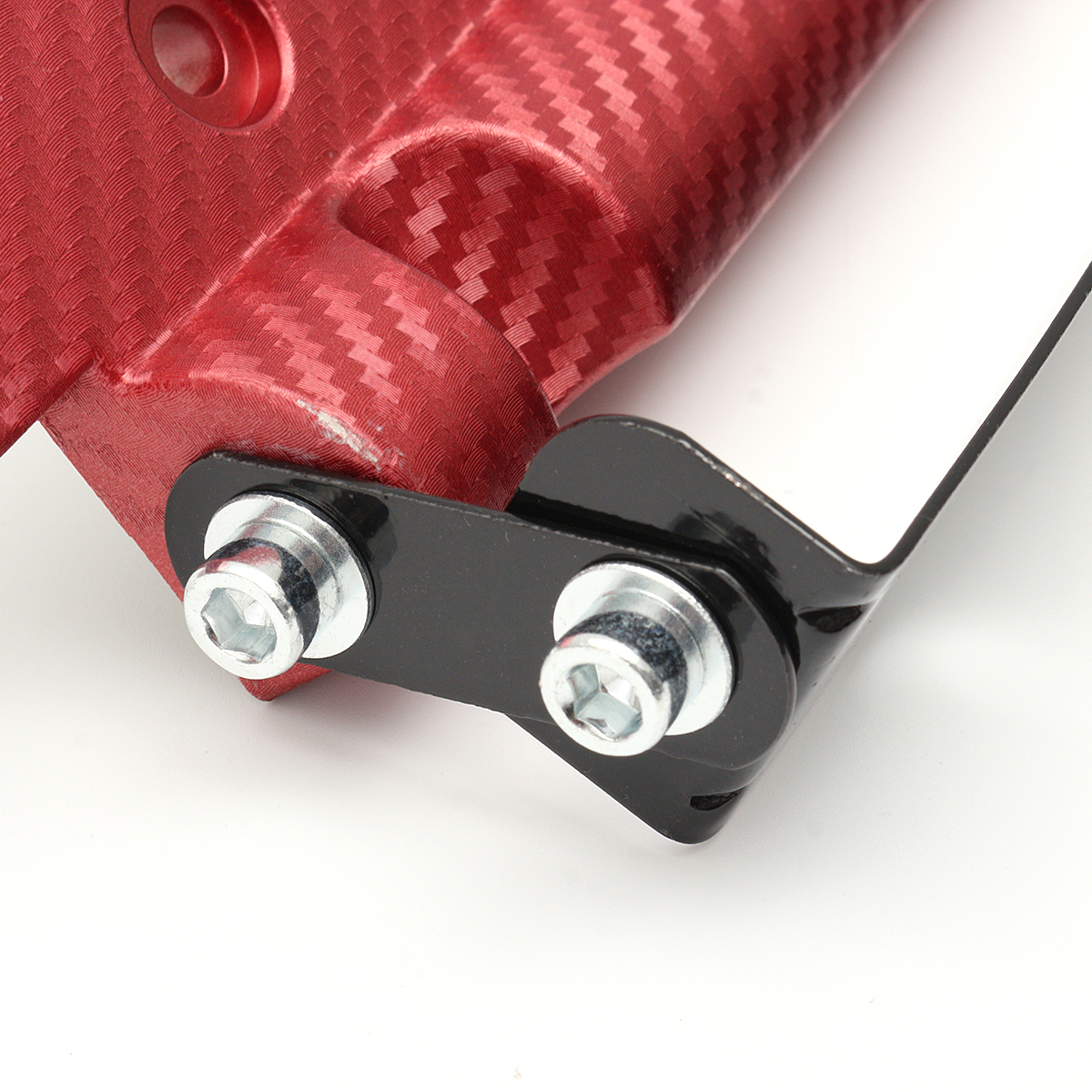 Carbon-Fiber-Style-Front-Bumper-License-Plate-Frame-Adjustable-Mount-Bracket-1812914