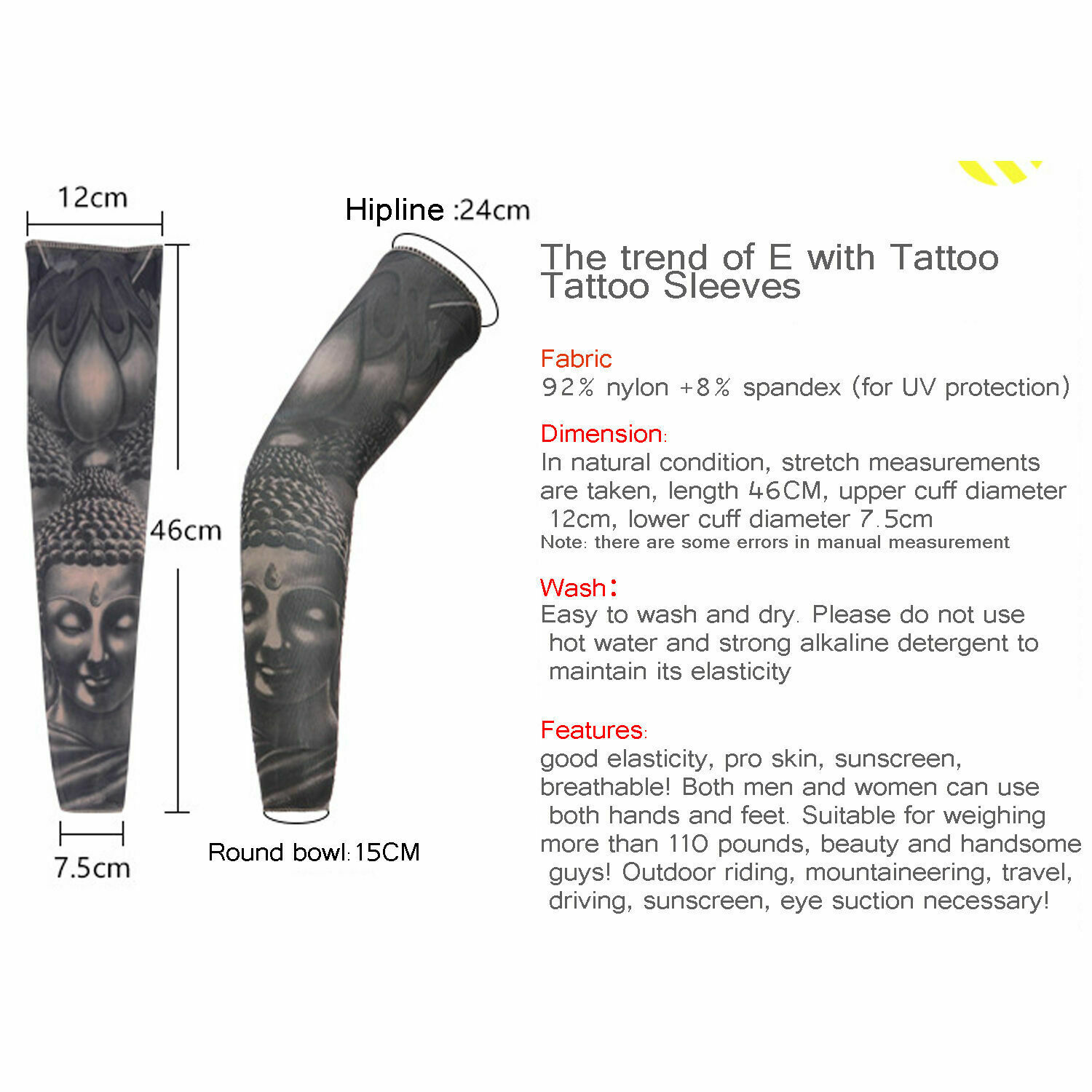 10pcs-Tattoo-Cooling-Arm-Sleeves-Cover-Motorcycle-Riding-Basketball-Golf-Sport-UV-Sun-Protection-1686895
