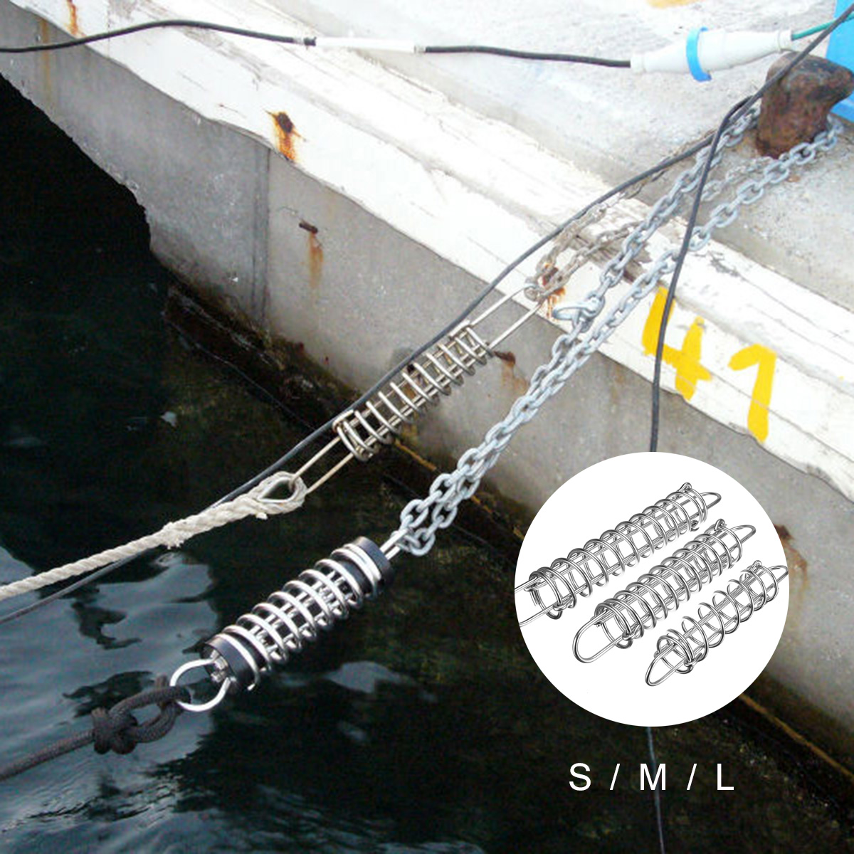 95-37CM-Boat-Contact-Spring-Shock-Absorber-Tension-Damper-Spring-Made-Of-Stainless-Steel-1701870