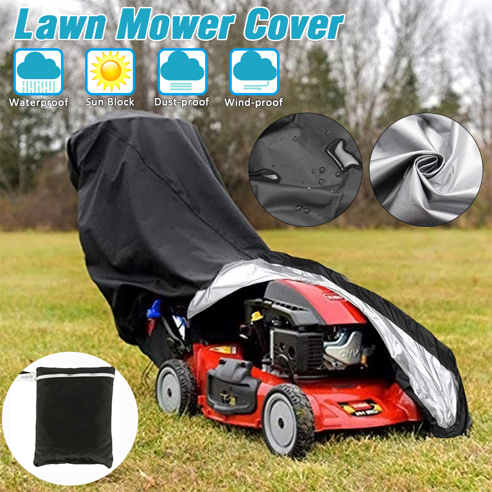 Waterproof-Walk-Behind-Push-Lawn-Mower-Cover-Storage-Rain-Dust-UV-Protector-Yard-1741065