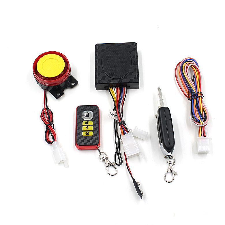 12V-128DB-SIngle-Way-Remote-Engine-One-button-Starter-Motorcycle-Scooter-Security-Alarm-System-Anti--1761532