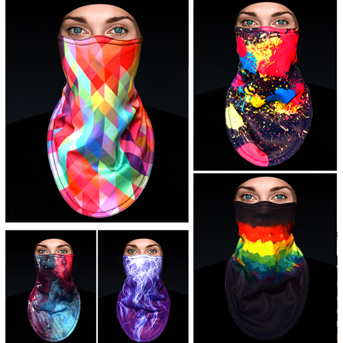 Unisex-Women-Tube-Scarf-Bandana-Wear-Cycling-Gaiter-Snoods-Face-1695837