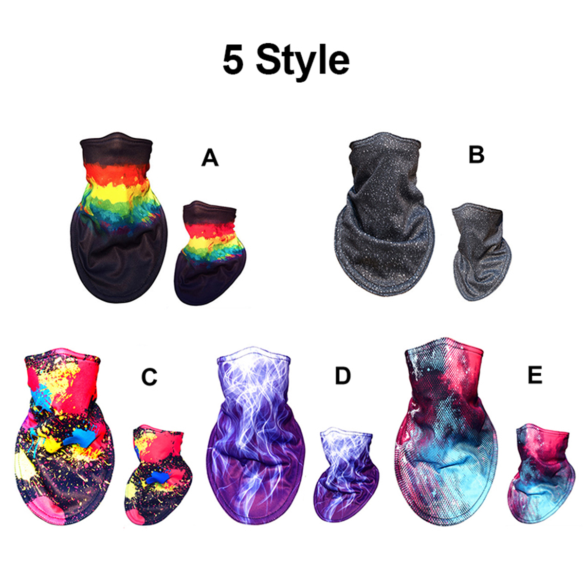 Unisex-Women-Tube-Scarf-Bandana-Wear-Cycling-Gaiter-Snoods-Face-1695837
