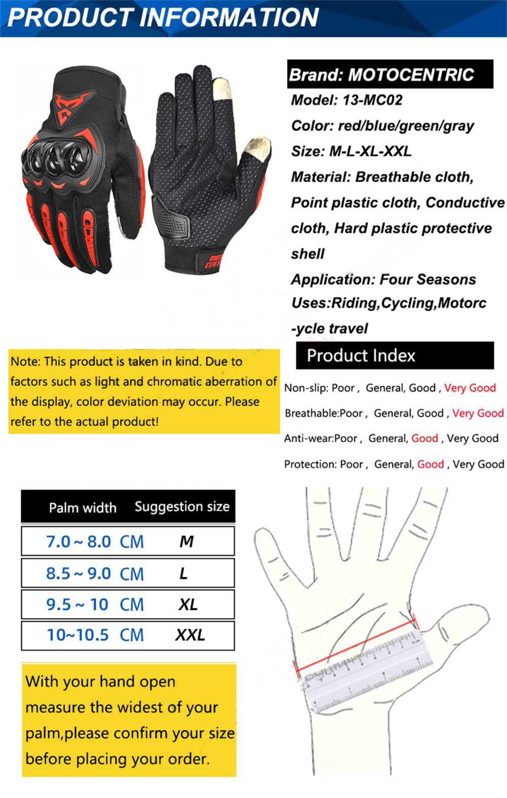 MOTOCENTRIC-Motorcycle-Gloves-Summer-Breathable-Enduro-Motocross-Gloves-Men--Women-Anti-Fall-Biker-G-1815694