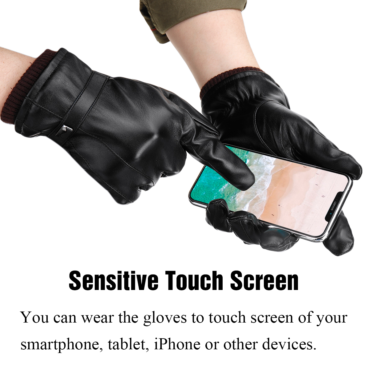 Mens-Touch-Screen-Gloves-PU-Leather-Winter-Warm-Waterproof-Fleece-Lined-Thermal-1628904