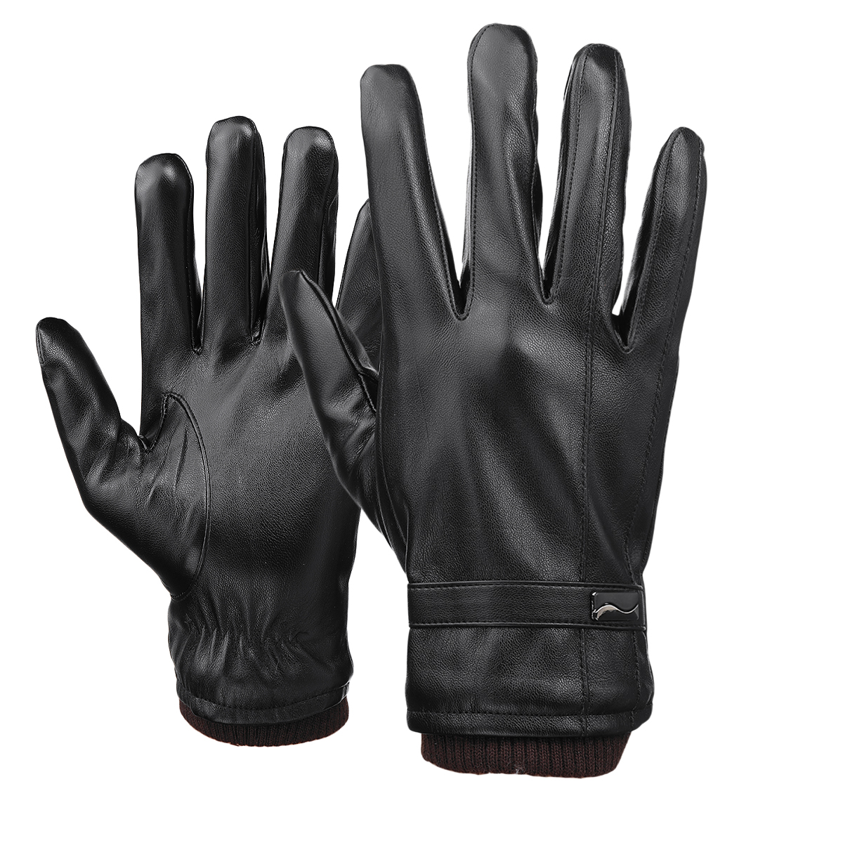 Mens-Touch-Screen-Gloves-PU-Leather-Winter-Warm-Waterproof-Fleece-Lined-Thermal-1628904
