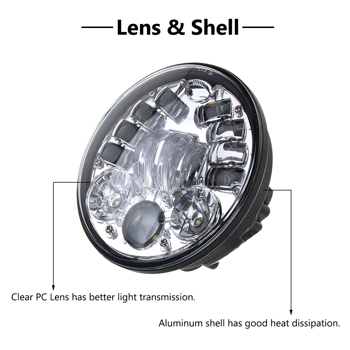 575-Inch-12V-24V-70W-LED-Headlights-HiLo-Beam-White-Waterproof-1264906