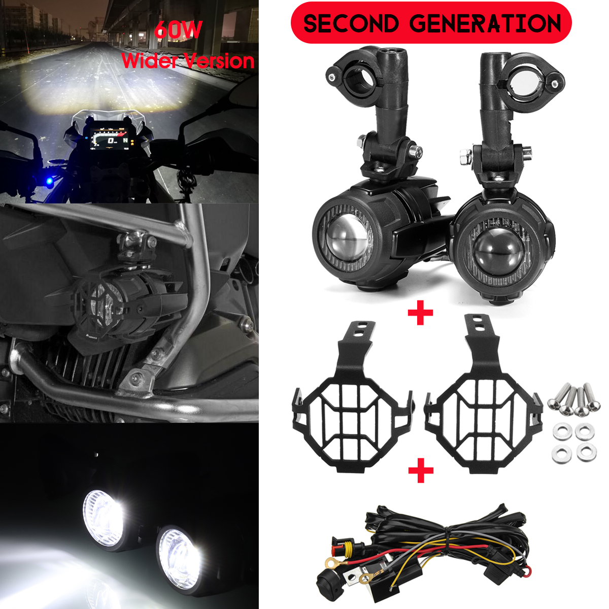 Sencond-Generation-LED-Auxiliary-Fog-Spot-Lamp-Aluminum-Alloy-With-Light-Protector-Guard-Cover-Harne-1485125