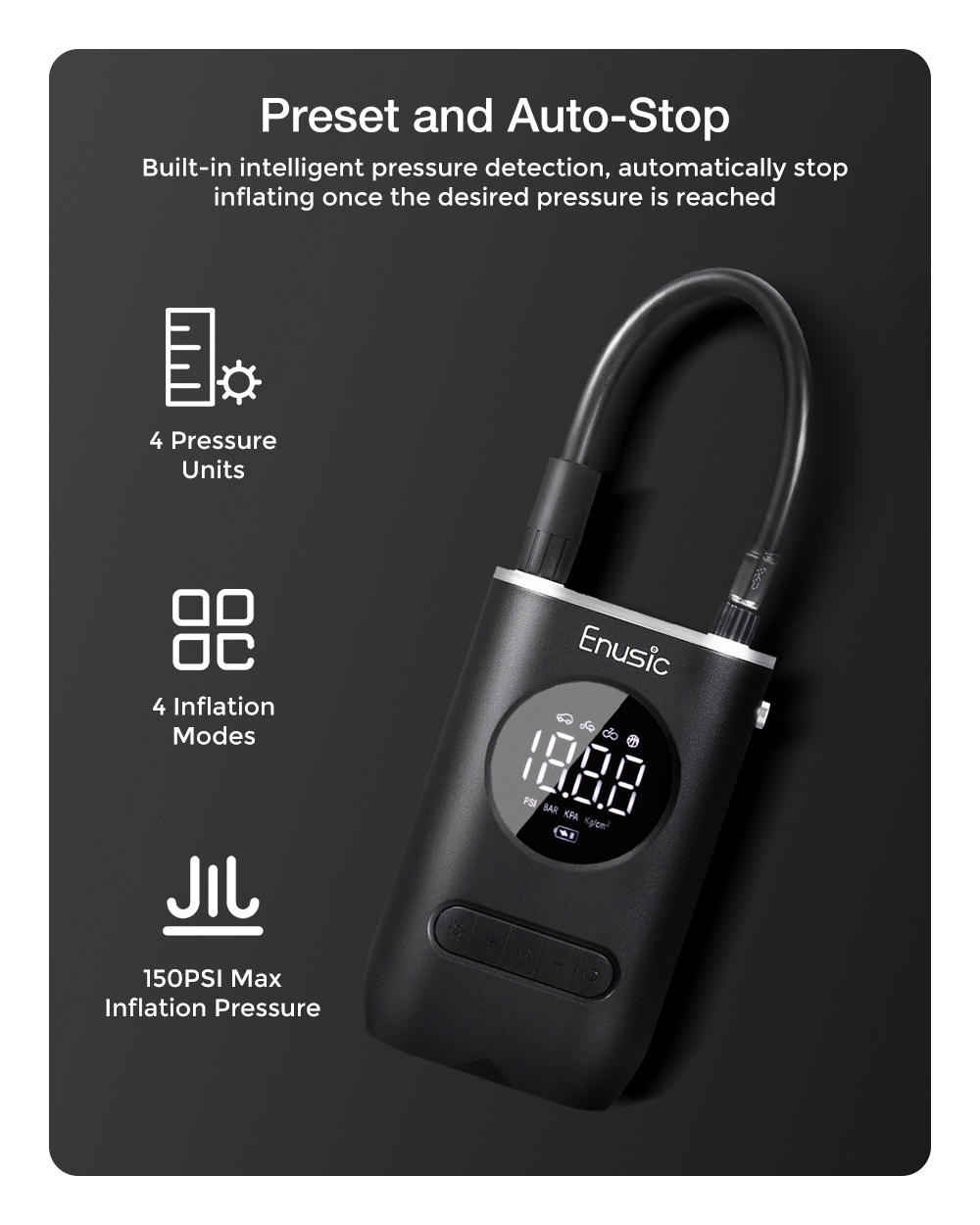 Enusictrade-4000mAh-150PSI-OLED-Display-Wireless-Air-Pump-Digital-Tire-Pressure-Detection-LED-Tyre-I-1825875