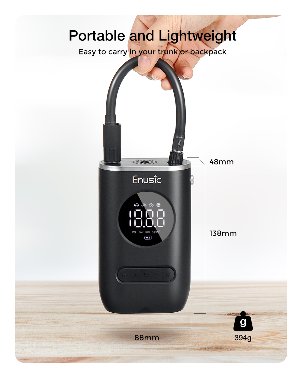 Enusictrade-4000mAh-150PSI-OLED-Display-Wireless-Air-Pump-Digital-Tire-Pressure-Detection-LED-Tyre-I-1825875