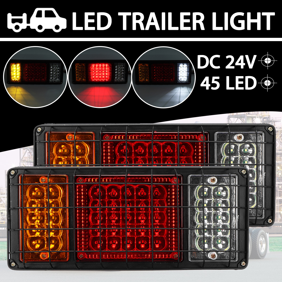 2PCS-24V-45LED-Trailer-Lights-Rear-Tail-Indicators-For-Truck-Caravan-Boat-1764198