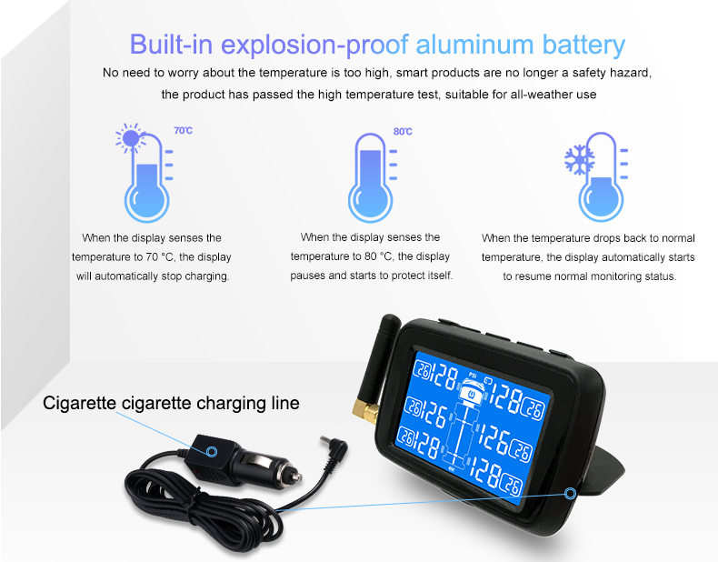 CAREUD-U901T-TPMS-Wireless-Tire-Pressure-Monitoring-System-with-6-External-Sensors-Replaceable-Batte-1715519