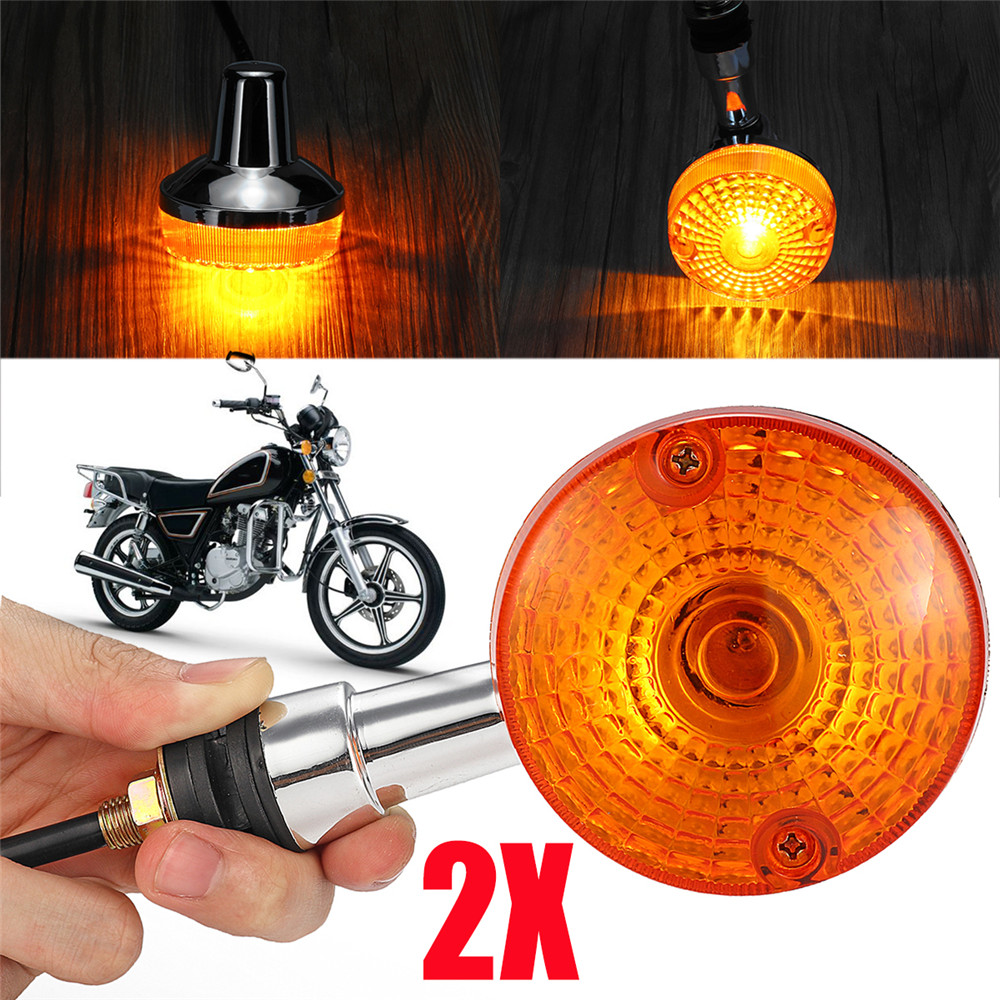Pair-Motorcycle-Front-Indicators-Chrome-Black-Left-Right-Turn-Lights-for-Suzuki-GN125-1360006